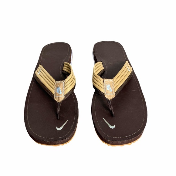 Nike Cortez '72 (314934-241) Brown/Tan Thong Flip Flops - Picture 4 of 13